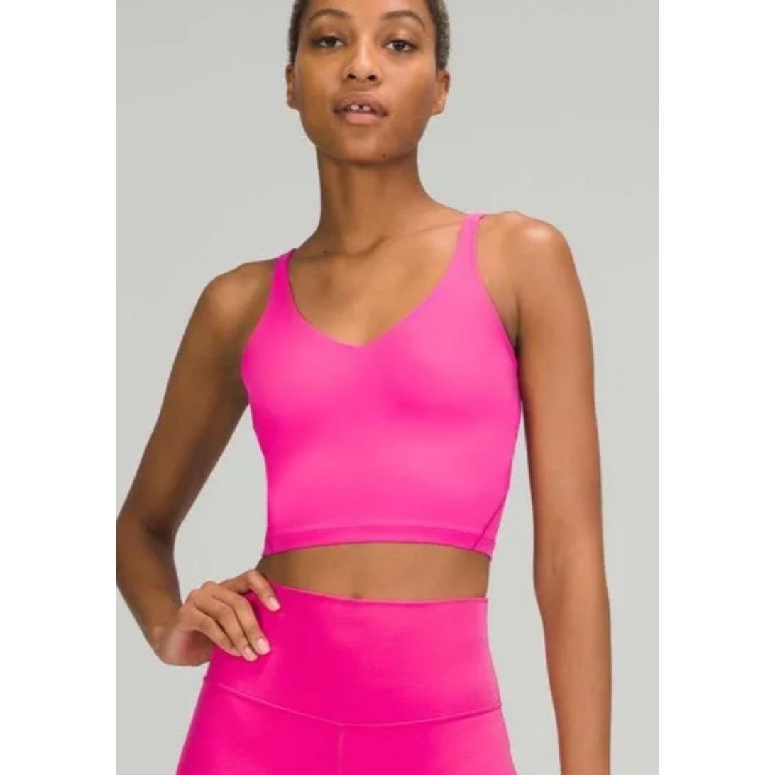 Lululemon Lululemon Sonic Pink Align Light Support Cropped Tank Top,6 Size M / US 6-8 / IT 42-44 - 1 Thumbnail