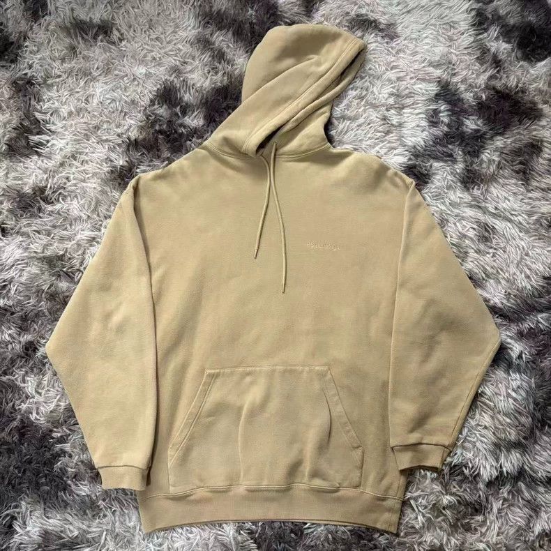 Balenciaga Balenciaga Beige Double B Hoodie - dmc Size US M / EU 48-50 / 2 - 1 Thumbnail