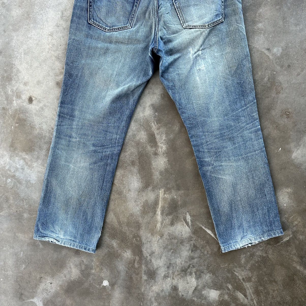 Japanese Brand Vintage Japanese Faded Denim Jean Pant W36 🔥 Size US 36 / EU 52 - 10 Thumbnail