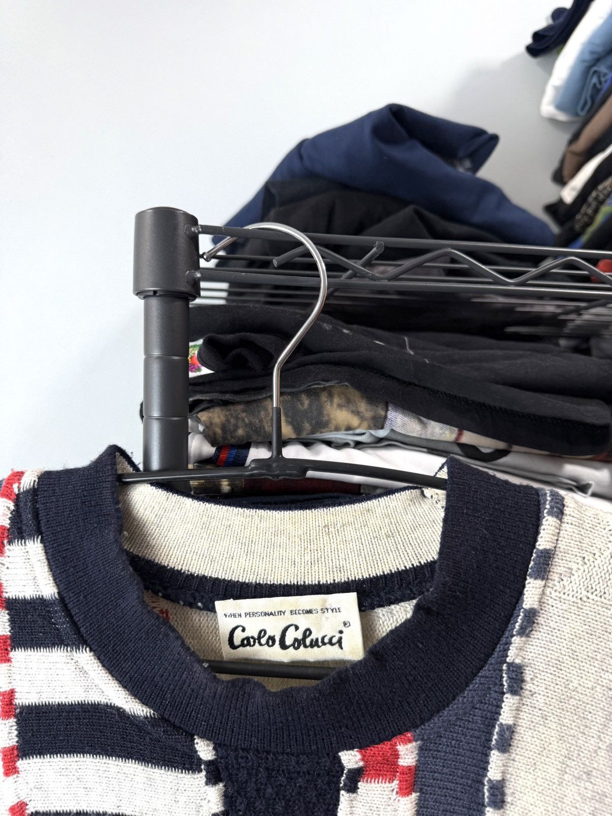 Coogi Rare Vintage Carlo Colucci American Flag Coogi Style Sweater Size US L / EU 52-54 / 3 - 6 Thumbnail