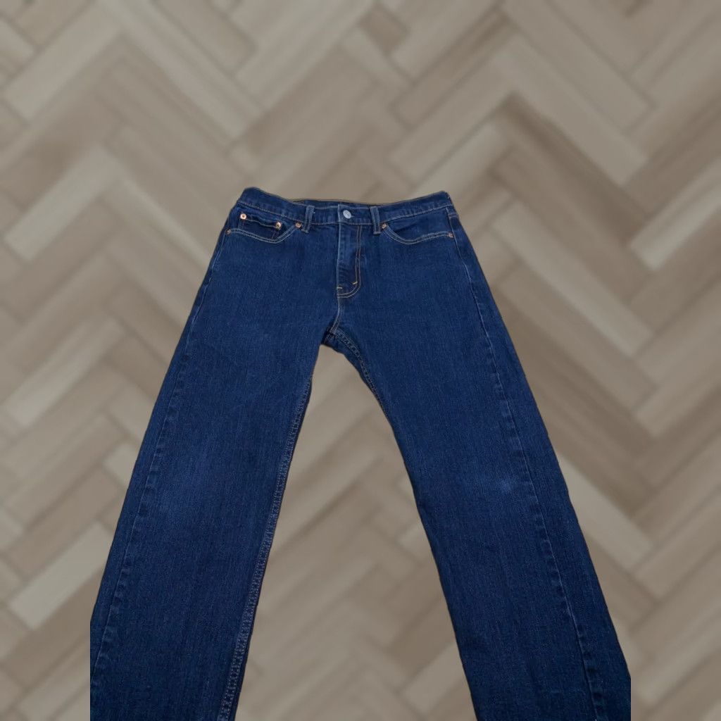 Levi's Levi's 505 Jeans Mens 30x30 Denim Straight Leg Blue Dark Indigo 5-Pocket Regular Fit Vintage No Size US 30 / EU 46 - 1 Thumbnail