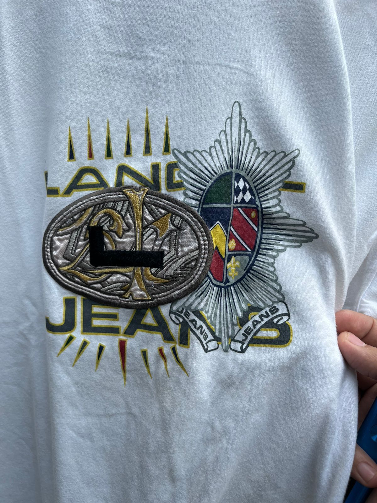 Japanese Brand × Lancel Lancel jeans embroidered logo graphic tee tshirt Size US S / EU 44-46 / 1 - 3 Thumbnail