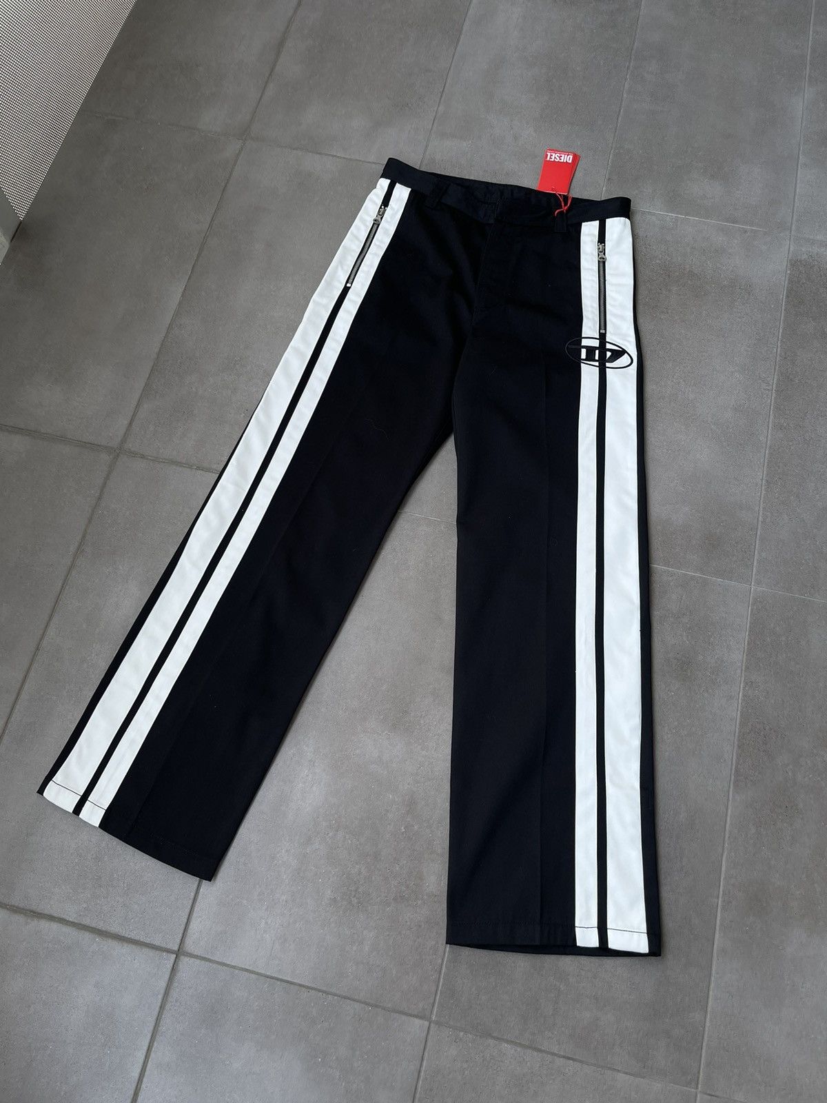 Diesel !DS! SS23 Diesel P-Beck White Black Casual Pants Size US 32 / EU 48 - 9 Thumbnail