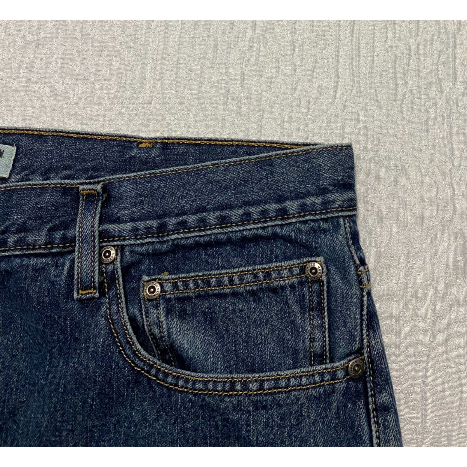 Harley Davidson Harley-Davidson Jeans Men’s 38×32 Blue Faded Straight Motorcycle Denim 5-Pocket Classic Button Zip Size US 38 / EU 54 - 4 Thumbnail