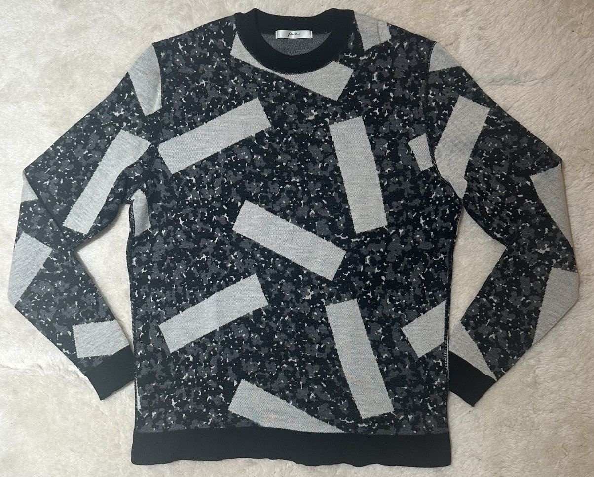 JULIEN DAVID Julien David Grey Pattern Sweater Size US M / EU 48-50 / 2 - 1 Thumbnail