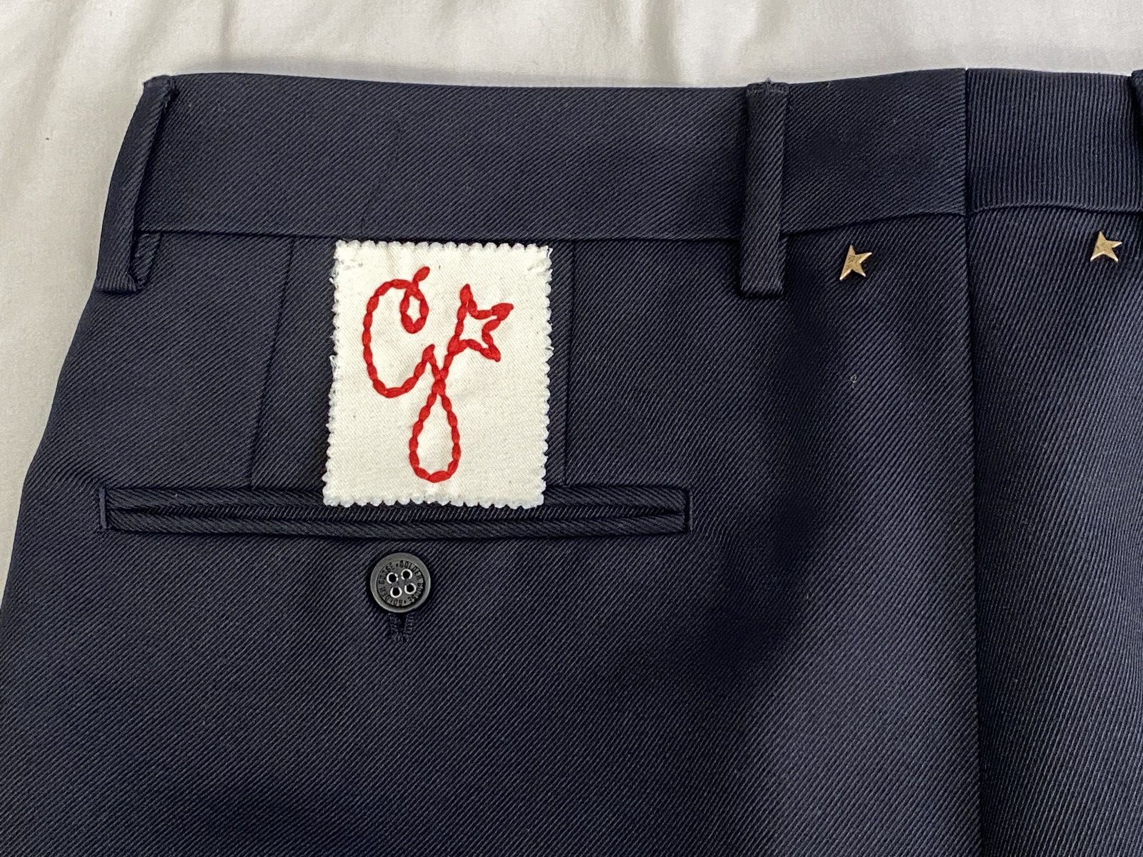 Golden Goose Golden Collection - Navy Tapered Trousers - Golden Goose Size US 34 / EU 50 - 8 Thumbnail