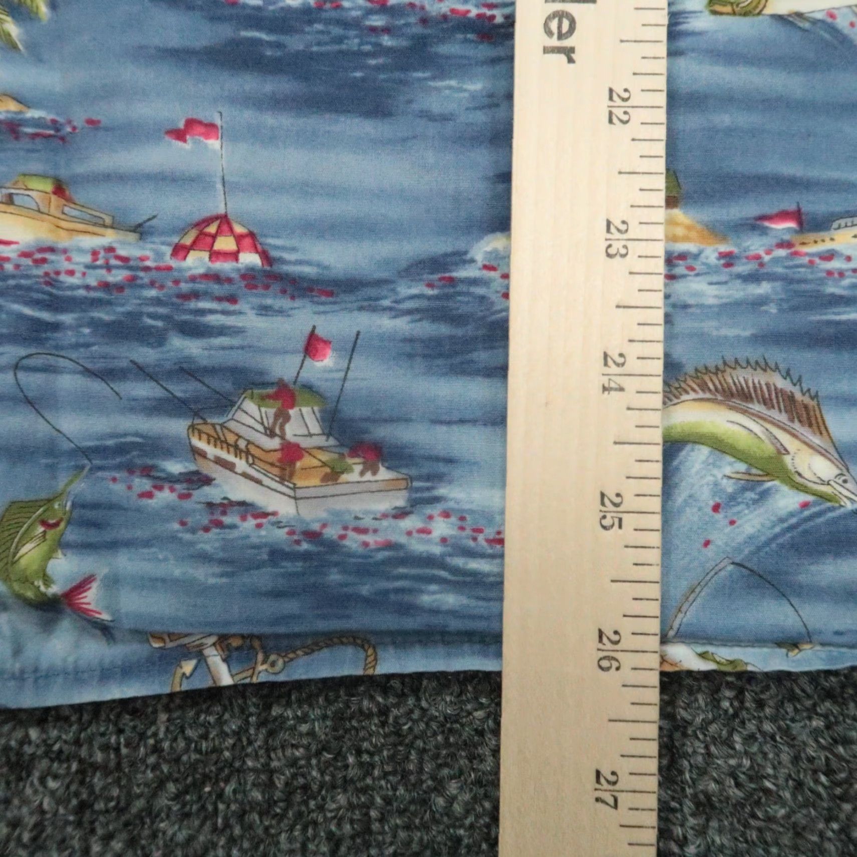 Reyn Spooner VINTAGE Reyn Spooner Shirt Mens M Blue Graphic Print Short Sleeve Button-Up Collared Casual Theme Marlin 90s Mens Size US M / EU 48-50 / 2 - 7 Thumbnail