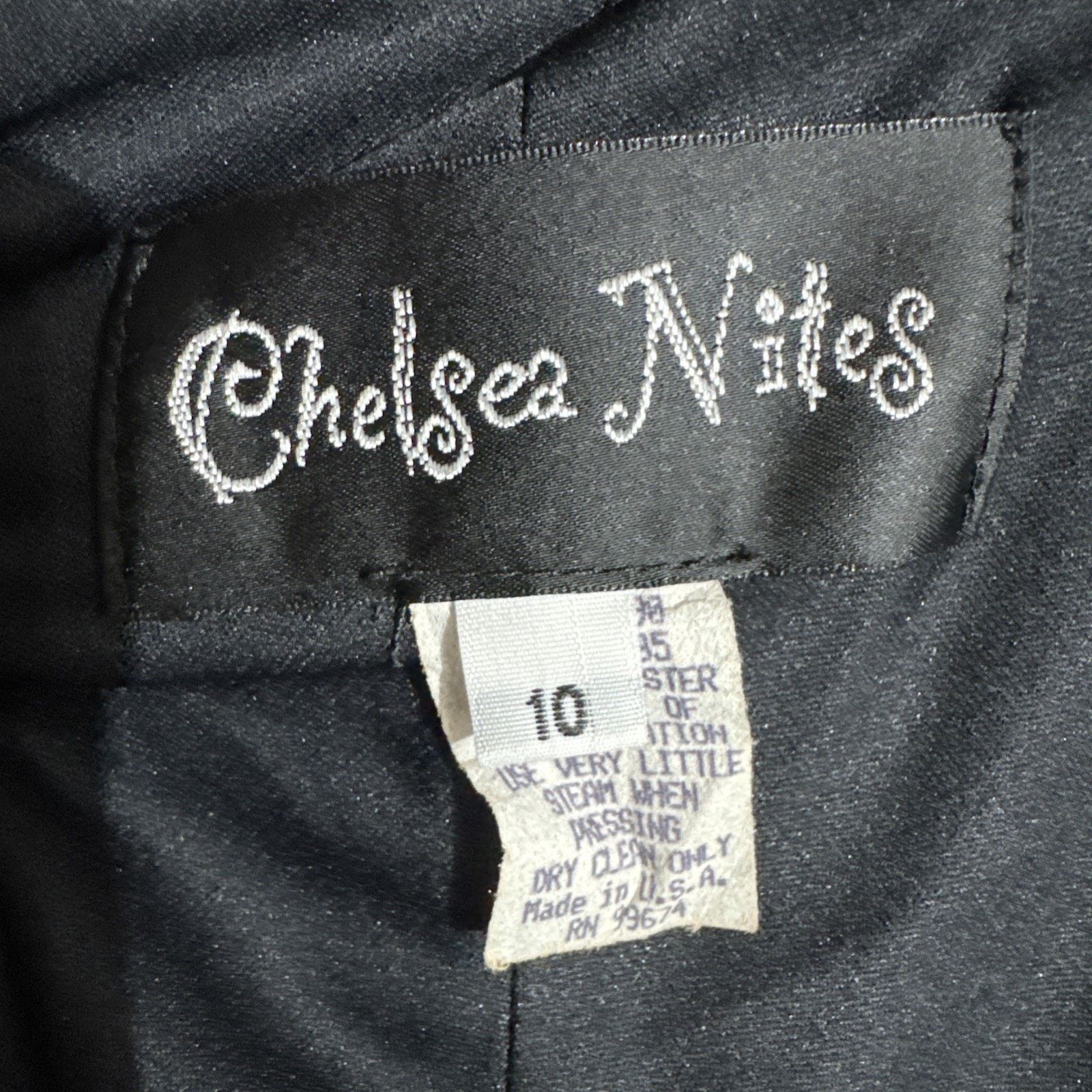 Other Vintage 90s Chelsea Nites Dress Size 10 Cowl Neck USA Size L / US 10 / IT 46 - 6 Thumbnail