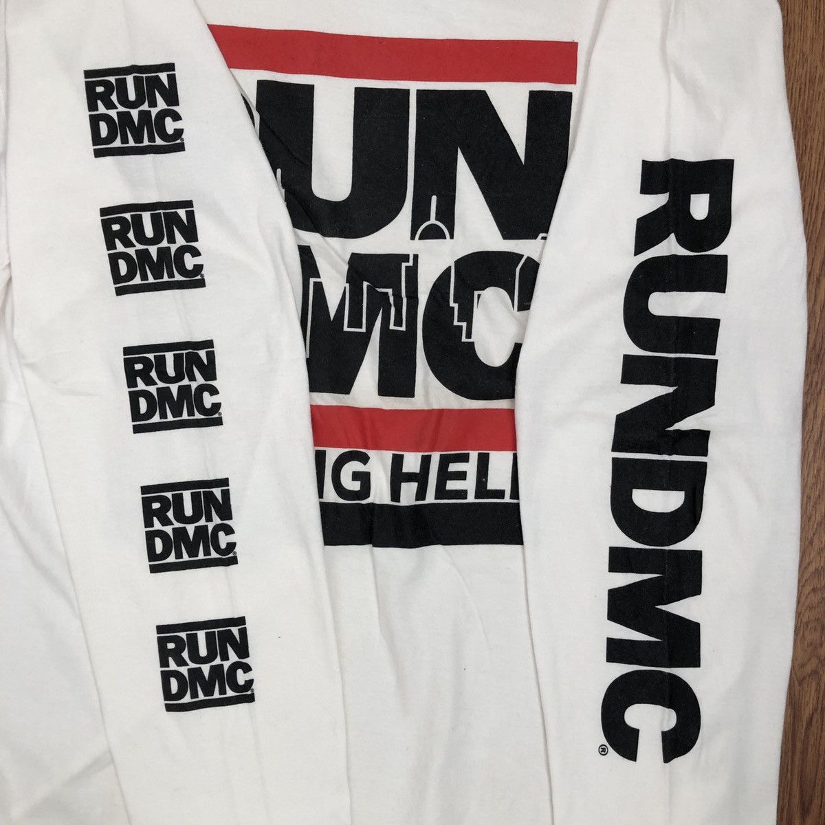 Band Tees × RUN DMC × Vintage RUN DMC longsleeve shirt Size US L / EU 52-54 / 3 - 3 Thumbnail