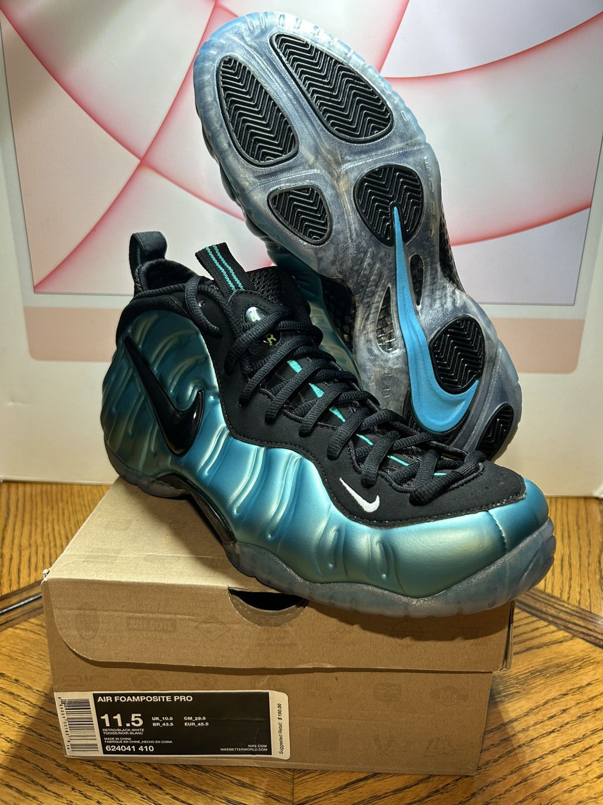 Nike Size 11.5 - Nike Air Foamposite Pro Electric Blue 2011 NEW Size US 11.5 / EU 44-45 - 1 Thumbnail