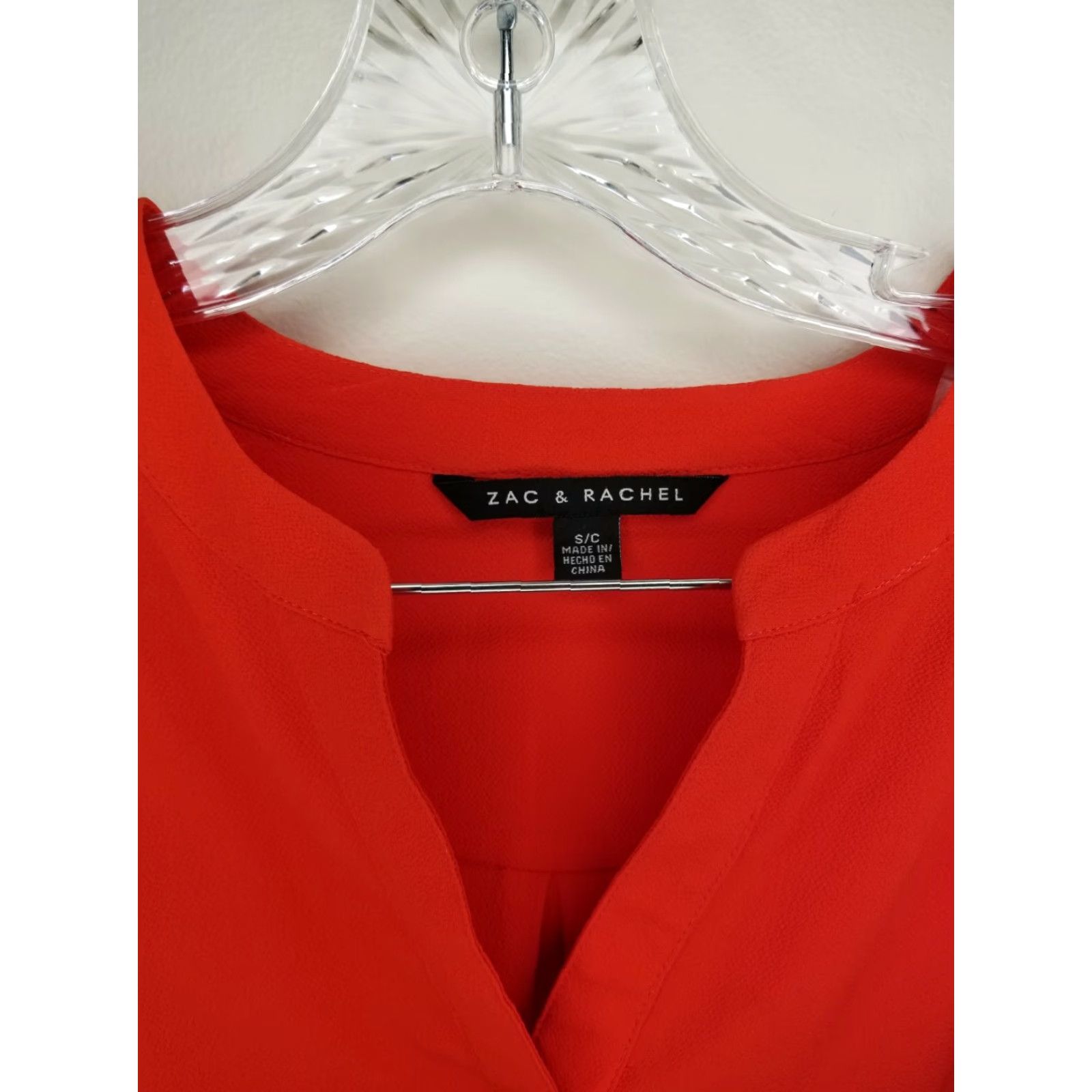 Vintage Zac & Rachel Womens Red Long Sleeve Blouse Size S Size S / US 4 / IT 40 - 2 Thumbnail