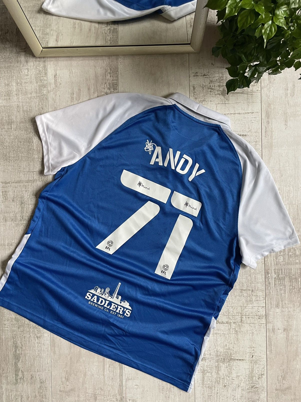 Nike Nike Fc Birmingham City 20/21 Andy #71 Football Shirt Away Size US XL / EU 56 / 4 - 8 Thumbnail