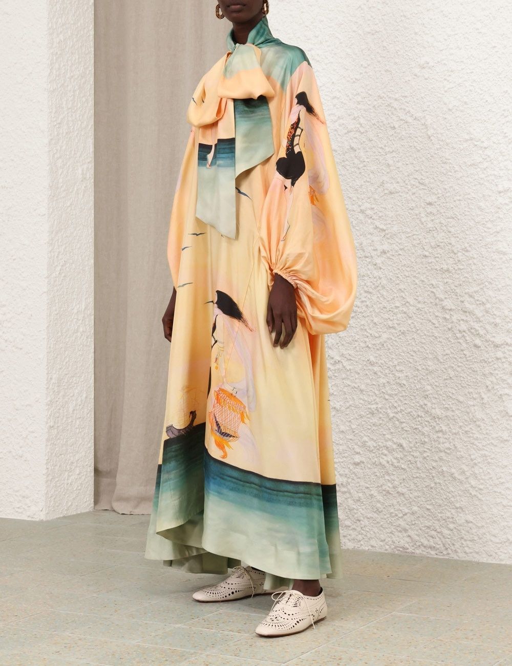 oc11z0725 Eden Billow Dress in Multicolor