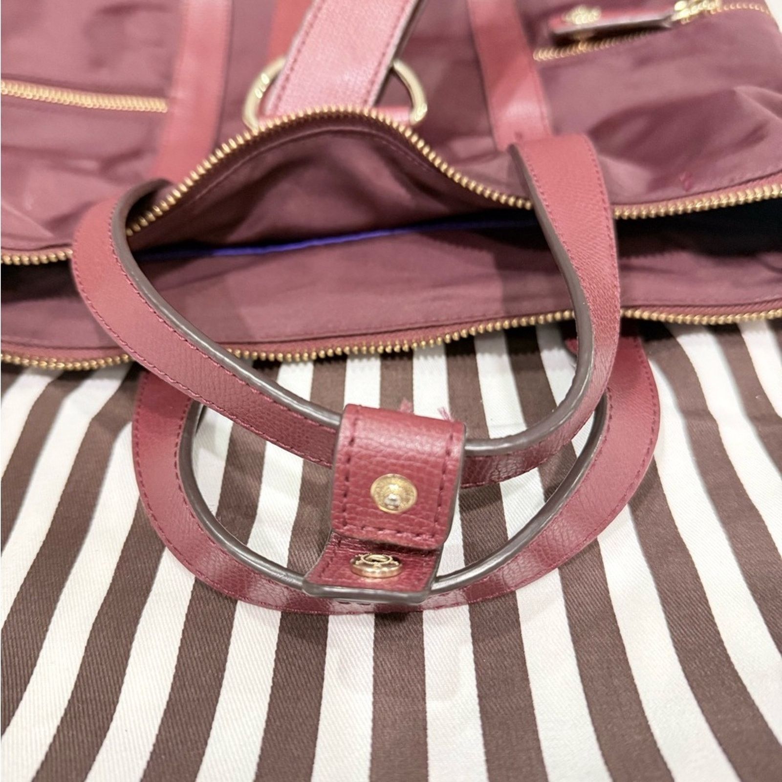 Henri Bendel Henri Bendel Jetsetter Convertible Backpack//tote Oxblood Size ONE SIZE - 14 Thumbnail