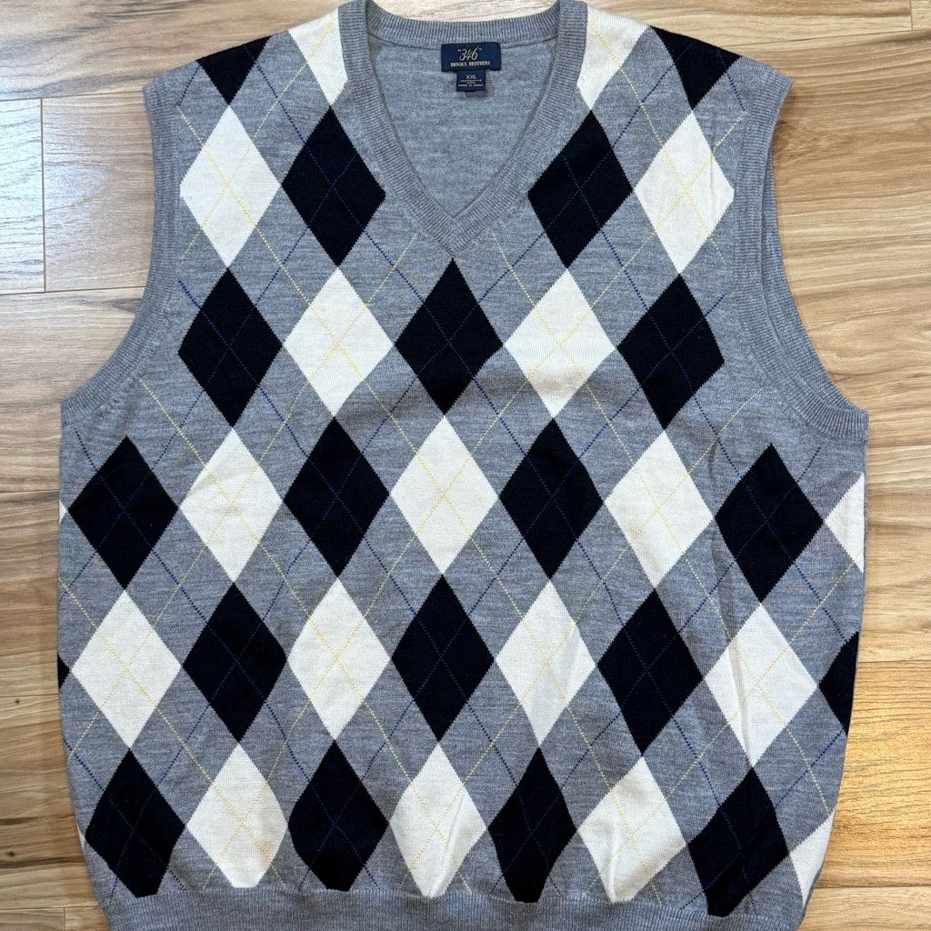 Brooks Brothers Brooks Brothers 346 Men’s XXL Argyle Sweater Vest Size US XXL / EU 58 / 5 - 1 Thumbnail