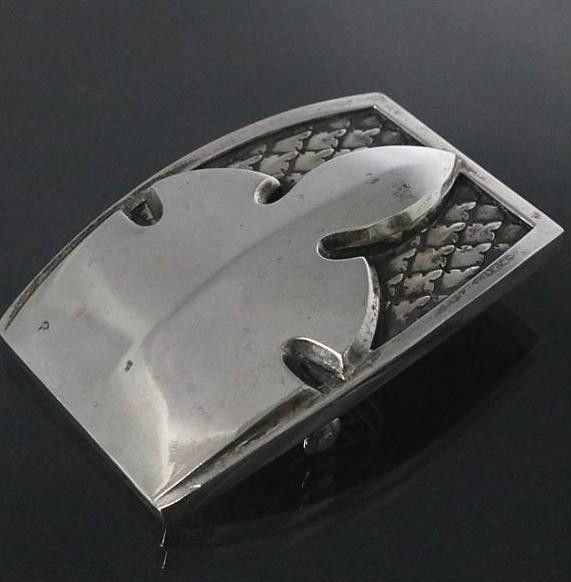 image of Chrome Hearts Flarenie Belt Buckle in Silver, Men's