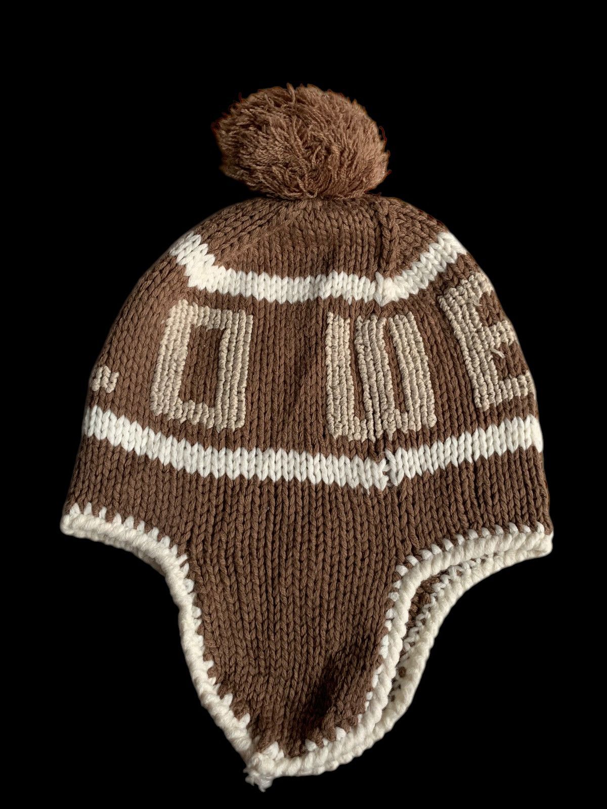 Japanese Brand × Kapital × Vintage FLOWER CIRCLE KNITTED WINTER SESSIONS EAR FLAP BEANIE HATS Size ONE SIZE - 7 Thumbnail