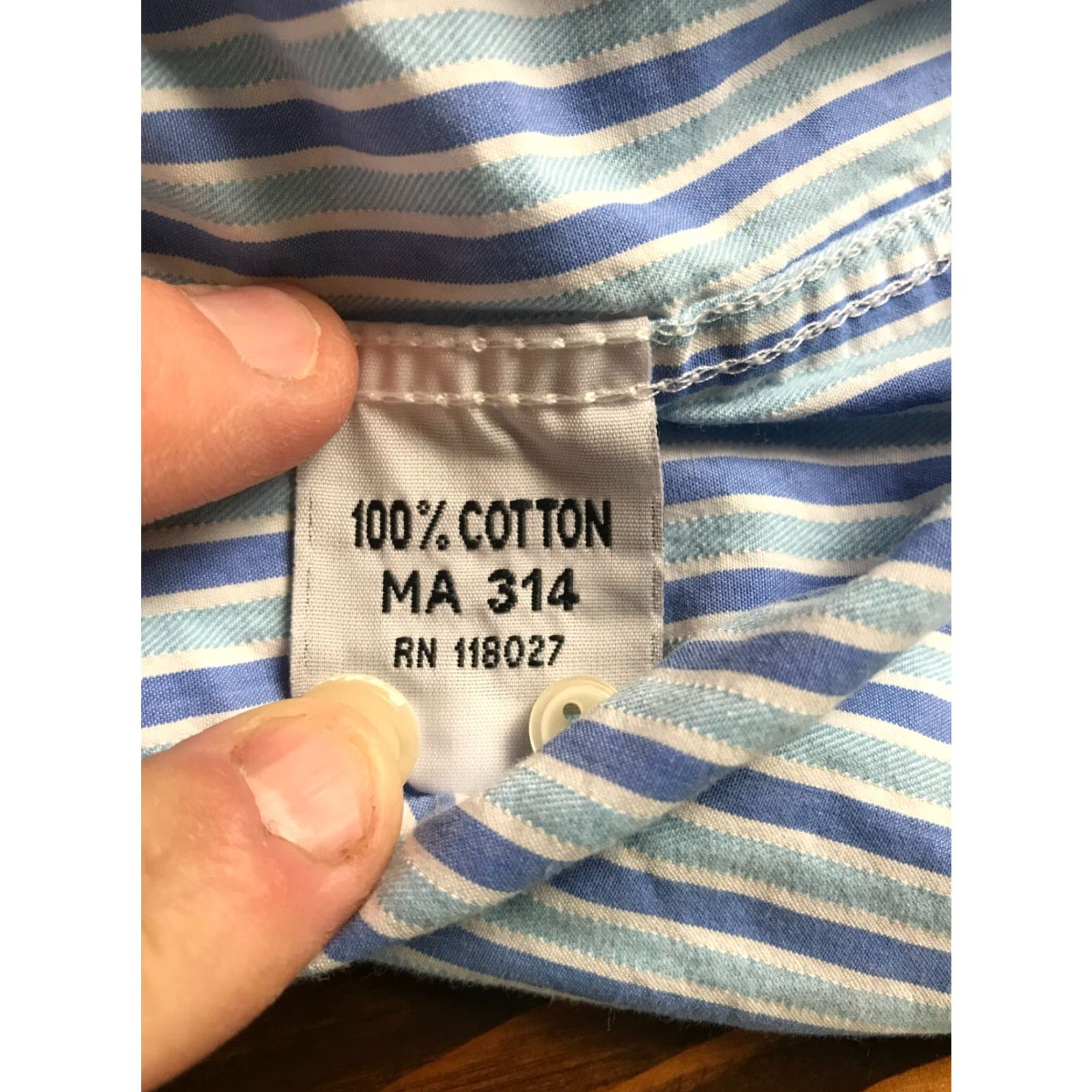 Boden Boden Shirt Mens Size L Blue White Striped Button-Down Long Sleeve Casual Regular Buy Now Size US L / EU 52-54 / 3 - 7 Thumbnail