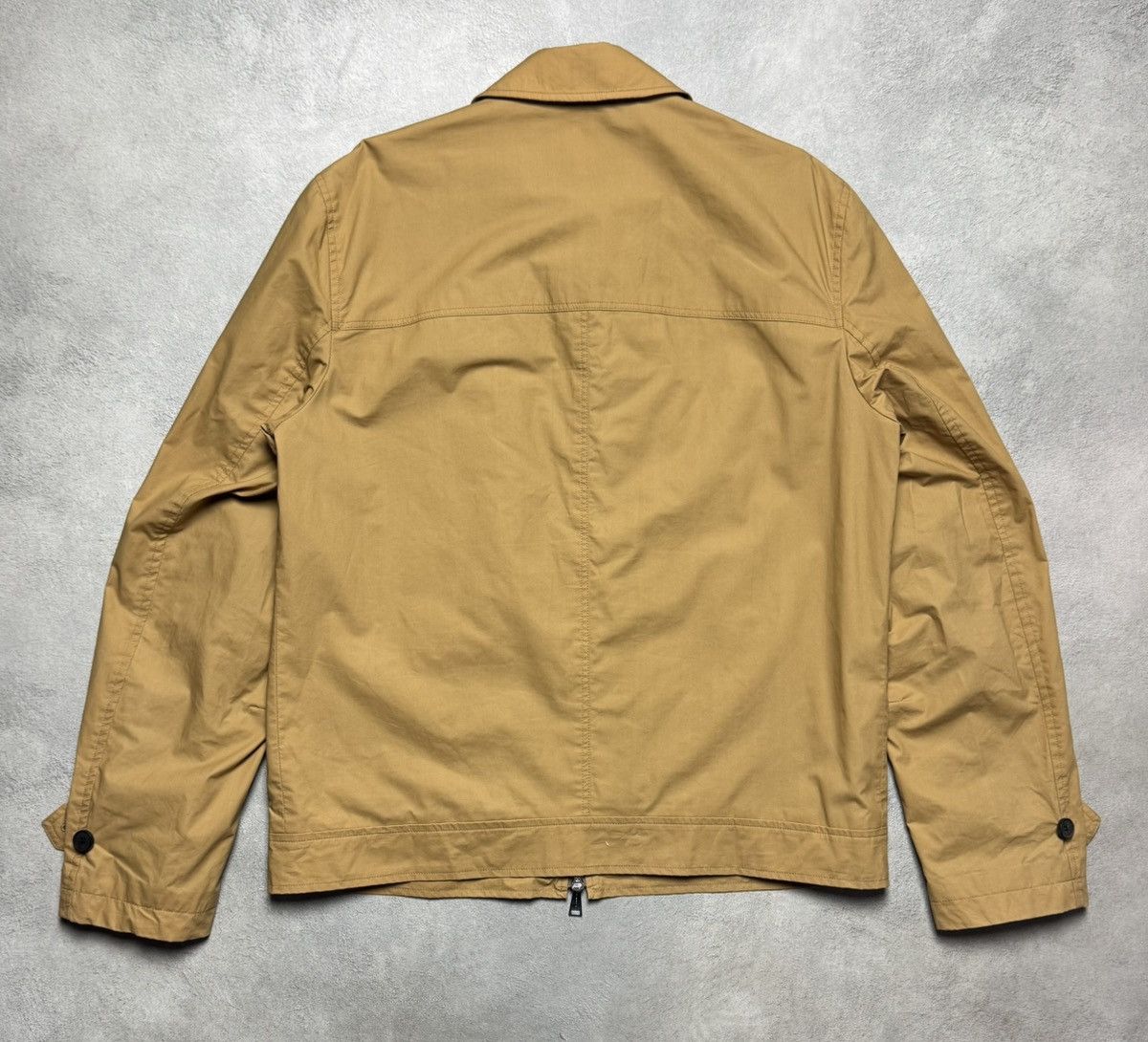 Aquascutum Aquascutum Camel Cotton Quilted Jacket Coat Lampo Size US L / EU 52-54 / 3 - 2 Thumbnail