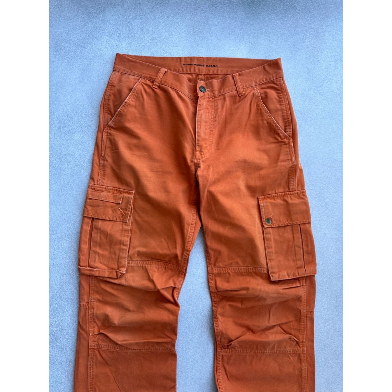Gant VTG Gant Orange Distressed Sophomore Cargo Pants Size US 32 / EU 48 - 4 Thumbnail