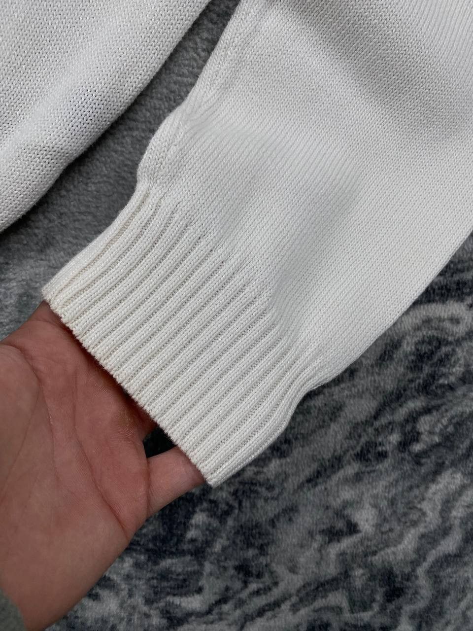 Diesel Diesel Knit Sweater Big Logo Men Size L White Size US L / EU 52-54 / 3 - 3 Thumbnail