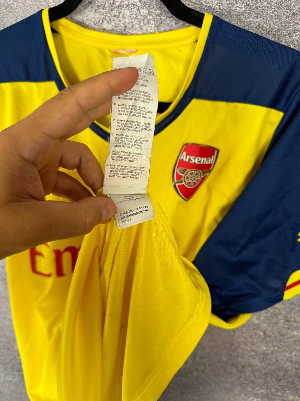 Puma Vintage Arsenal 2014/15 Away Puma Soccer Jersey Blokcore Size US M / EU 48-50 / 2 - 10 Thumbnail