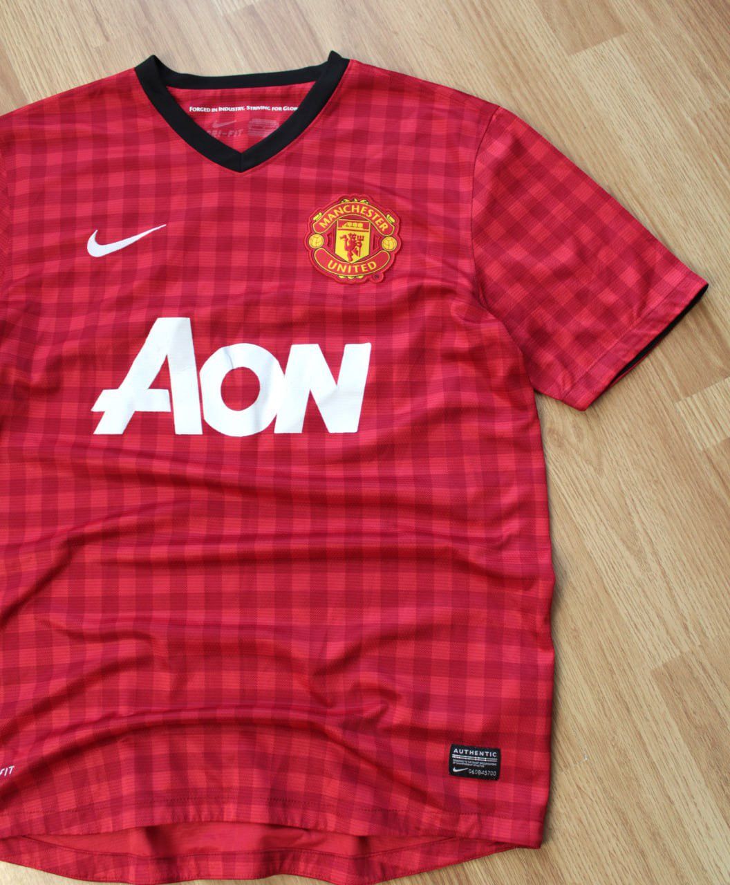 Vintage 🔥 Nike Manchester United Home 2012-2013 Jersey T Shirt Size US M / EU 48-50 / 2 - 2 Thumbnail