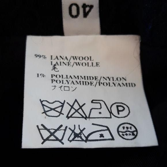 Other Costume National Italian Wool Skater Skirt Sz 4 Black Honeyc Size 27" / US 4 / IT 40 - 10 Thumbnail