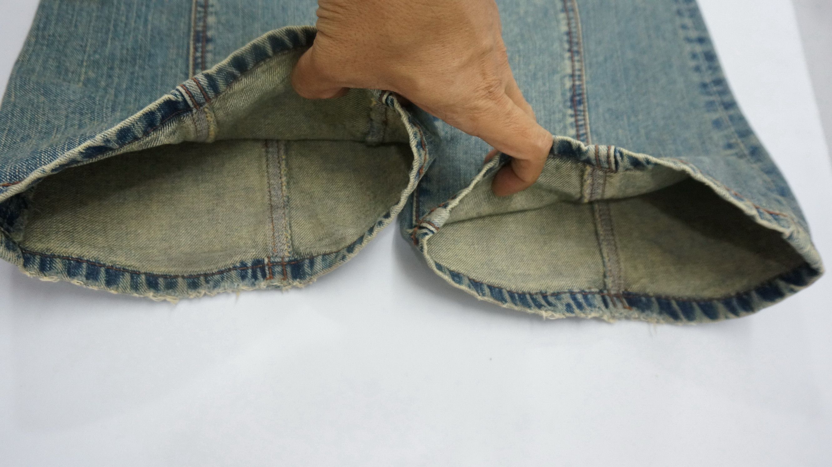 Morgan Homme Dope 🔥 MORGAN HOMME Distressed Flared Vintage Jeans Size US 28 / EU 44 - 15 Thumbnail