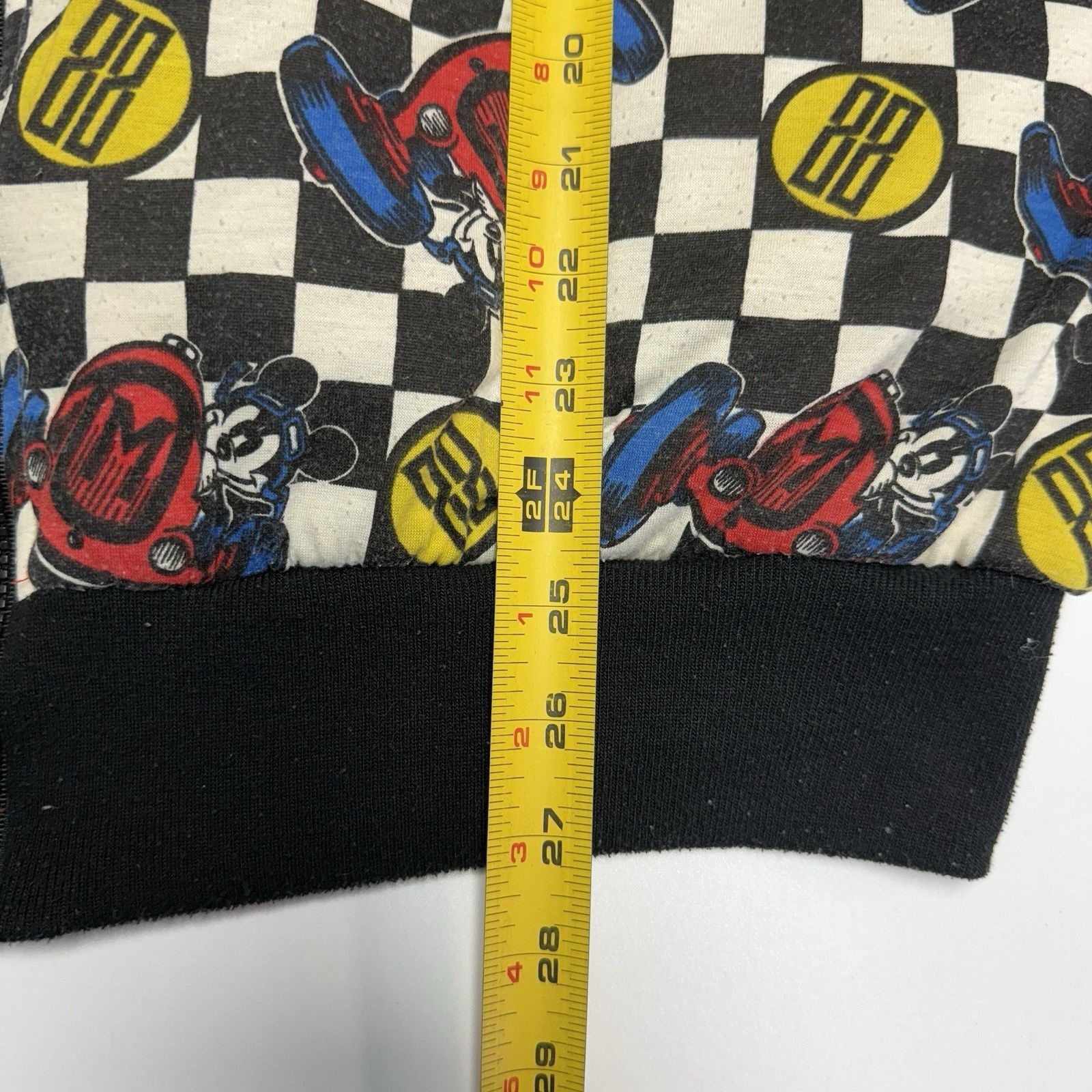 Disney Vintage Mickey Mouse Racer Jacket Mens Large AOP Disney Bomb Size US L / EU 52-54 / 3 - 18 Thumbnail