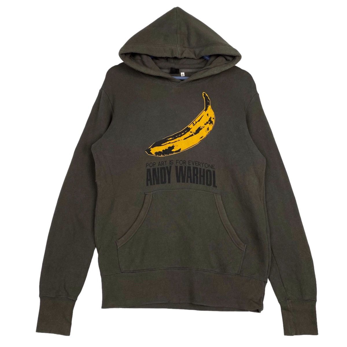 Andy Warhol × Vintage Vintage Andy Warhol Full Print Hoodie Ash Green Pullover Size US L / EU 52-54 / 3 - 1 Thumbnail