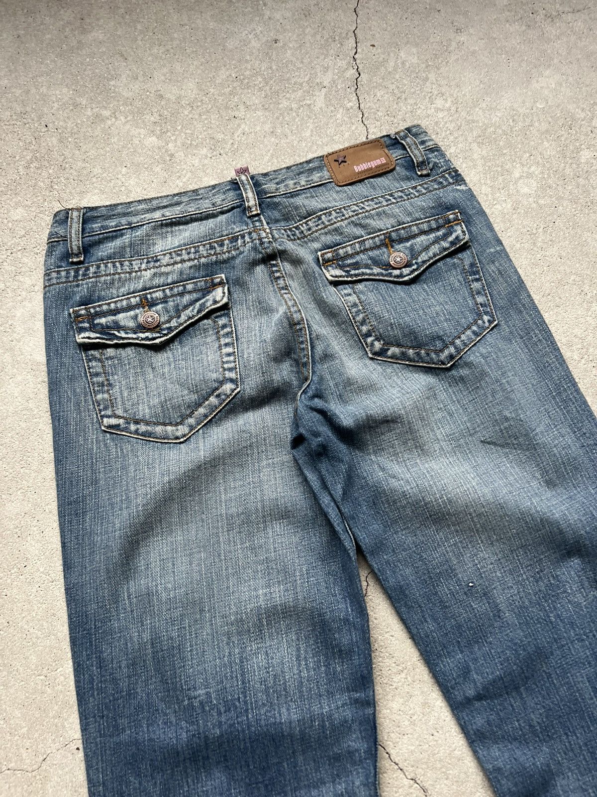 Hysteric Glamour × If Six Was Nine × Le Grande Bleu (L.G.B.) Rare Flared Distressed IfSixWasNine Junya LGB vintage jeans Size 28" / US 6 / IT 42 - 12 Thumbnail