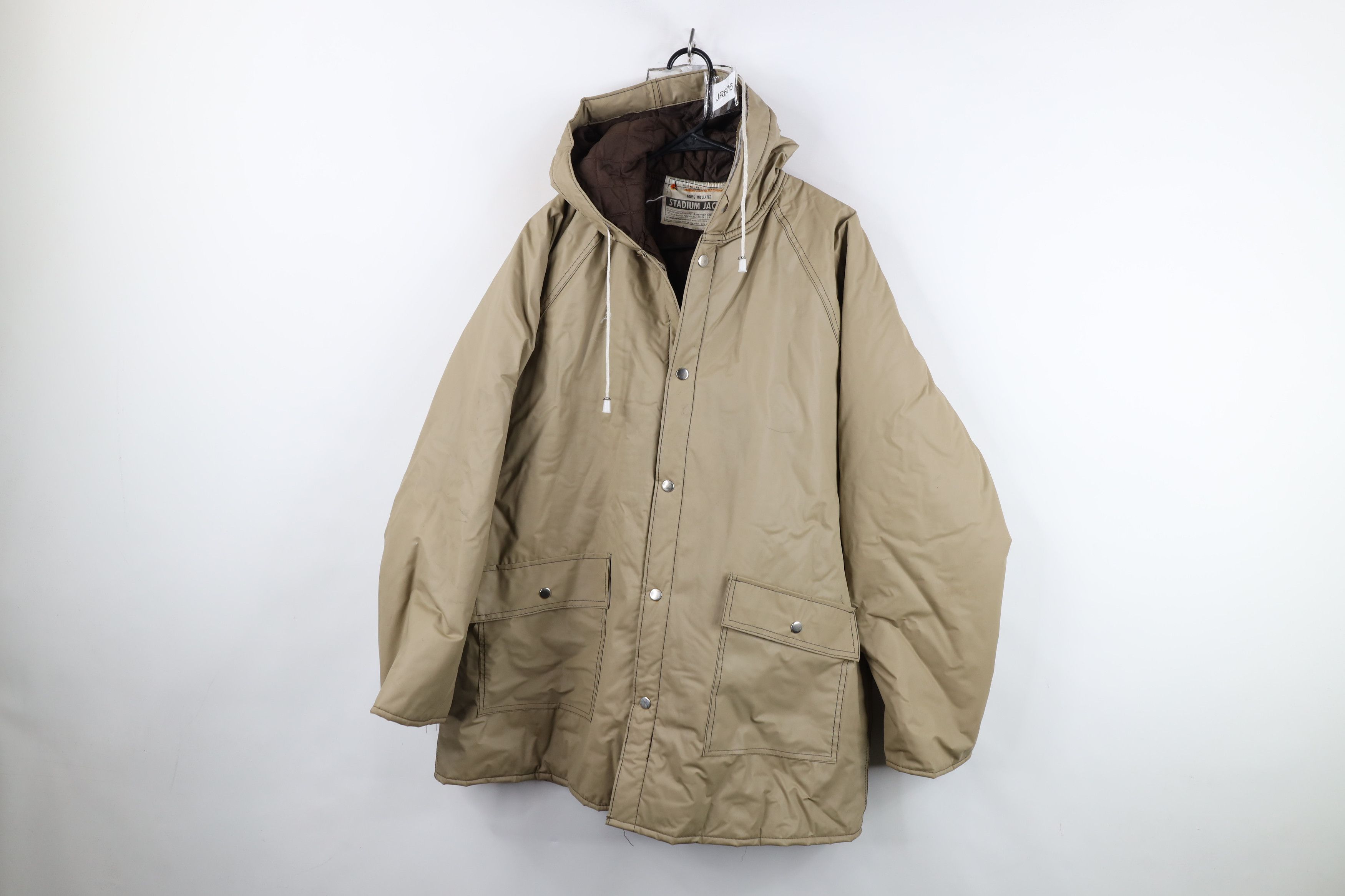 Vintage Vintage 70s Streetwear Waterproof Hooded Parka Jacket Size US L / EU 52-54 / 3 - 1 Thumbnail