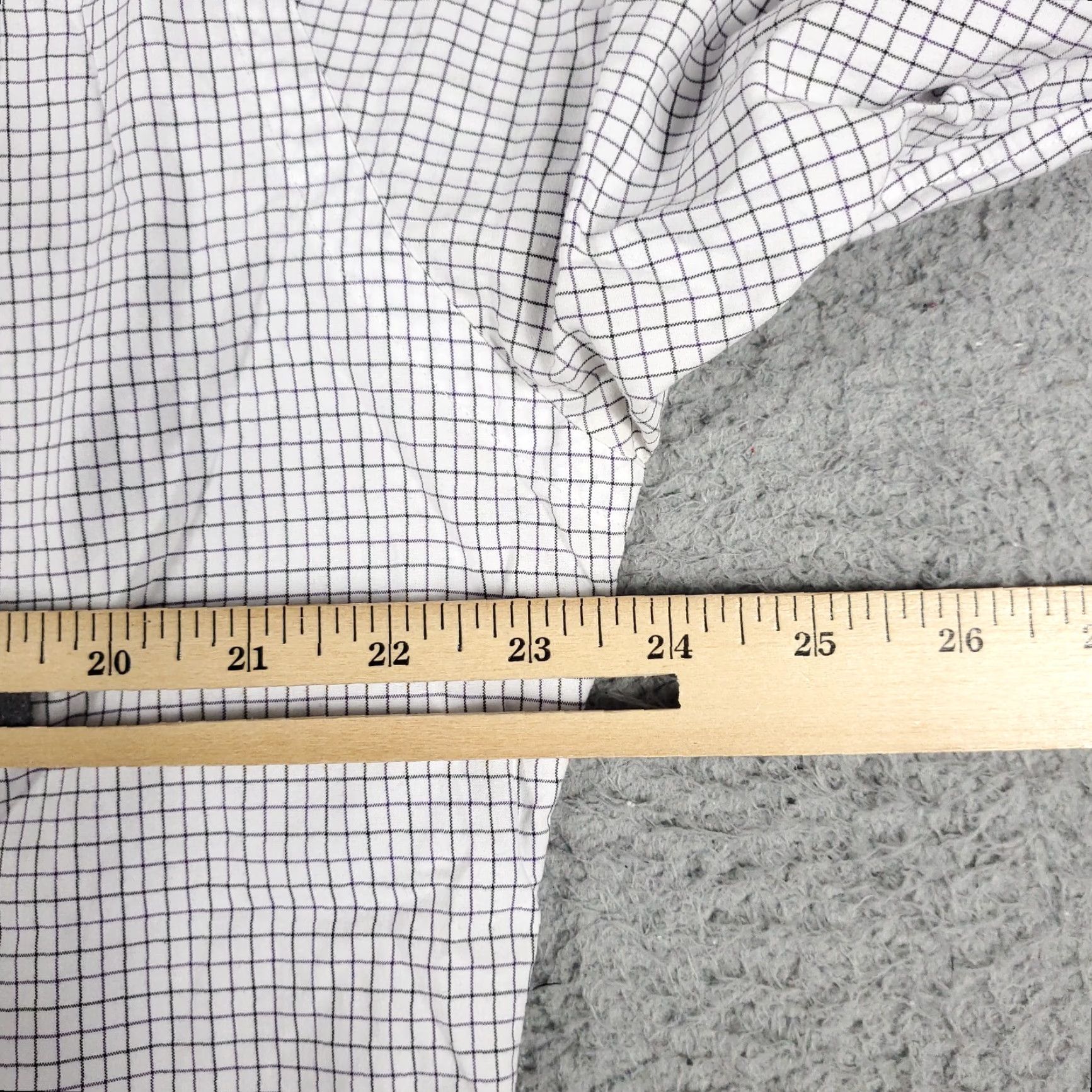 Ralph Lauren Ralph Lauren Shirt Dress Shirt 15.5 White Purple Check Long Sleeve Button Up Mens Size 40R - 7 Thumbnail