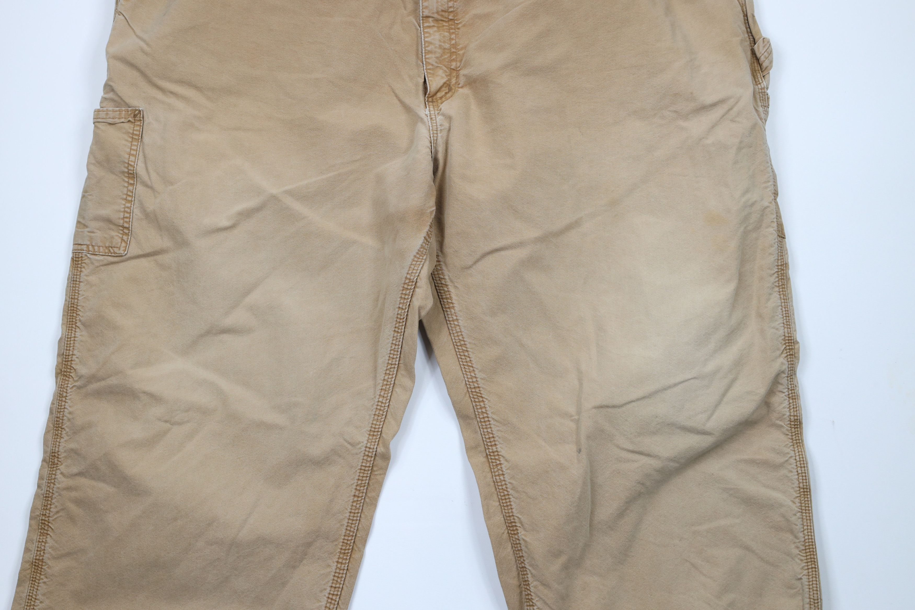 Carhartt × Vintage Vintage Carhartt Out Wide Leg Dungaree Pants Duck Brown Size US 44 / EU 60 - 3 Thumbnail