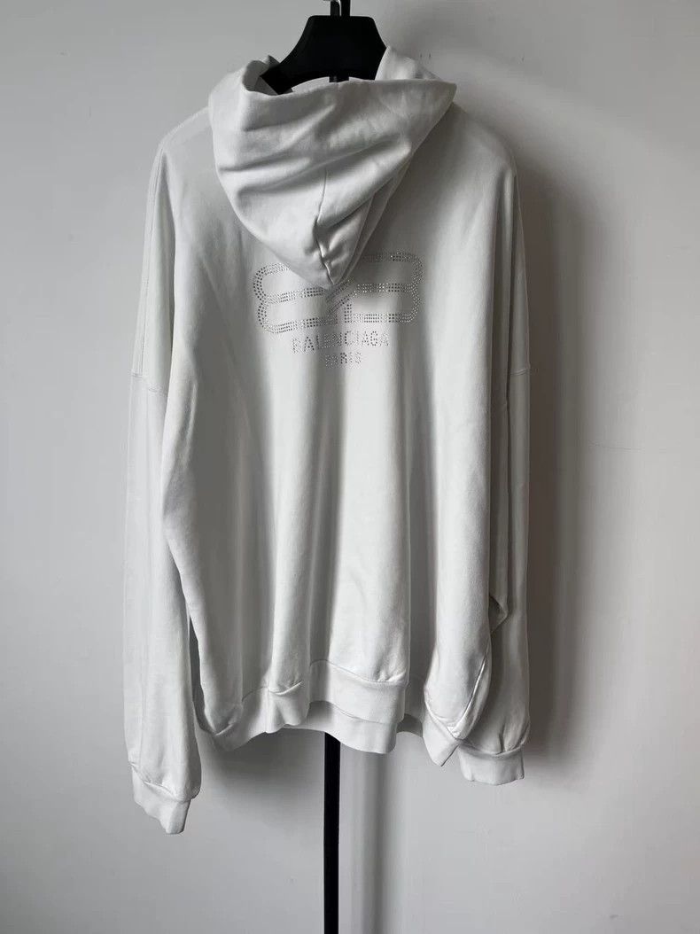 Balenciaga Balenciaga Logo Print Hooded Sweatshirt - dmc Size US M / EU 48-50 / 2 - 1 Thumbnail