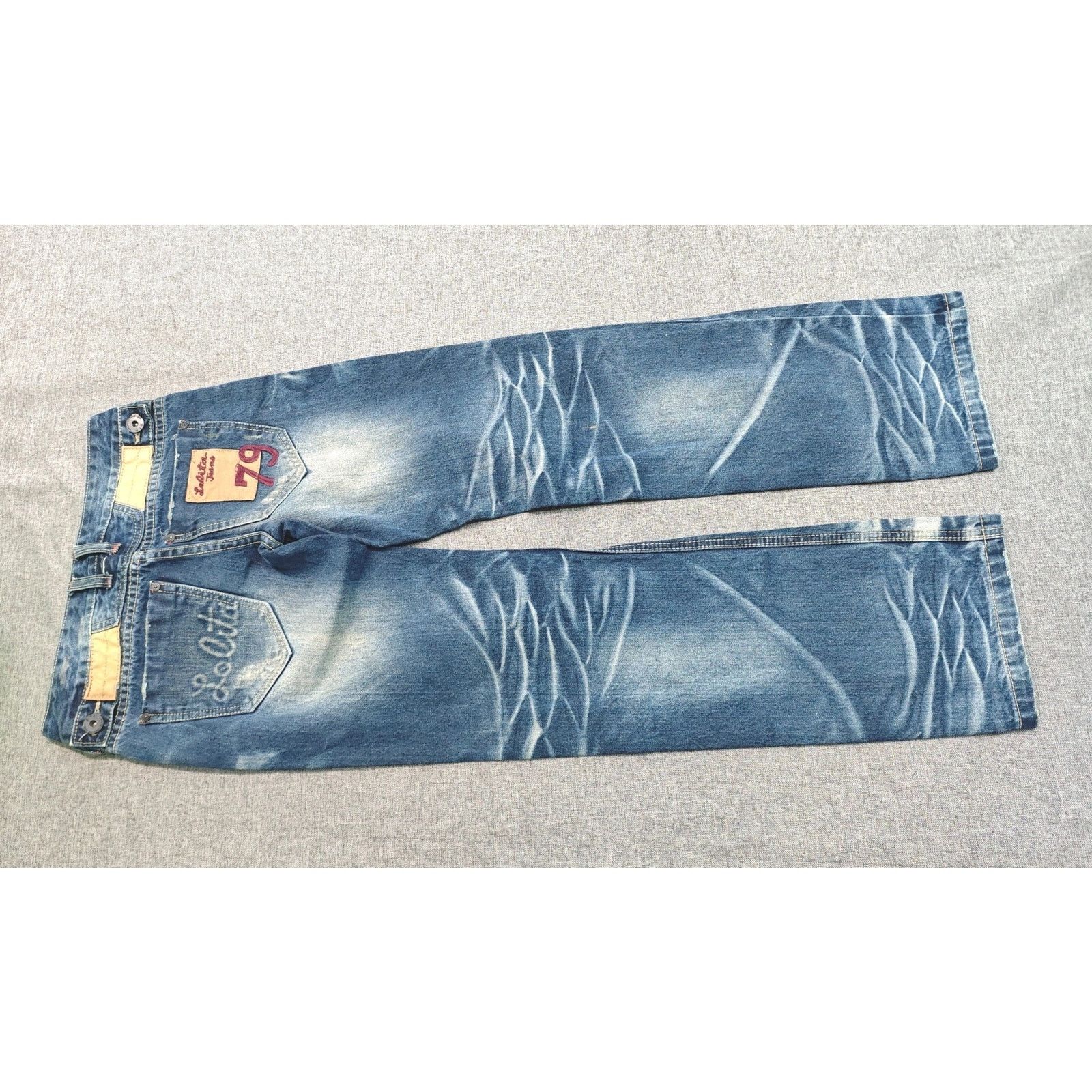 If Six Was Nine Vintage Faded Wash Japanese Brand Low-rise Denim Jeans Blue Size 28" / US 6 / IT 42 - 7 Thumbnail