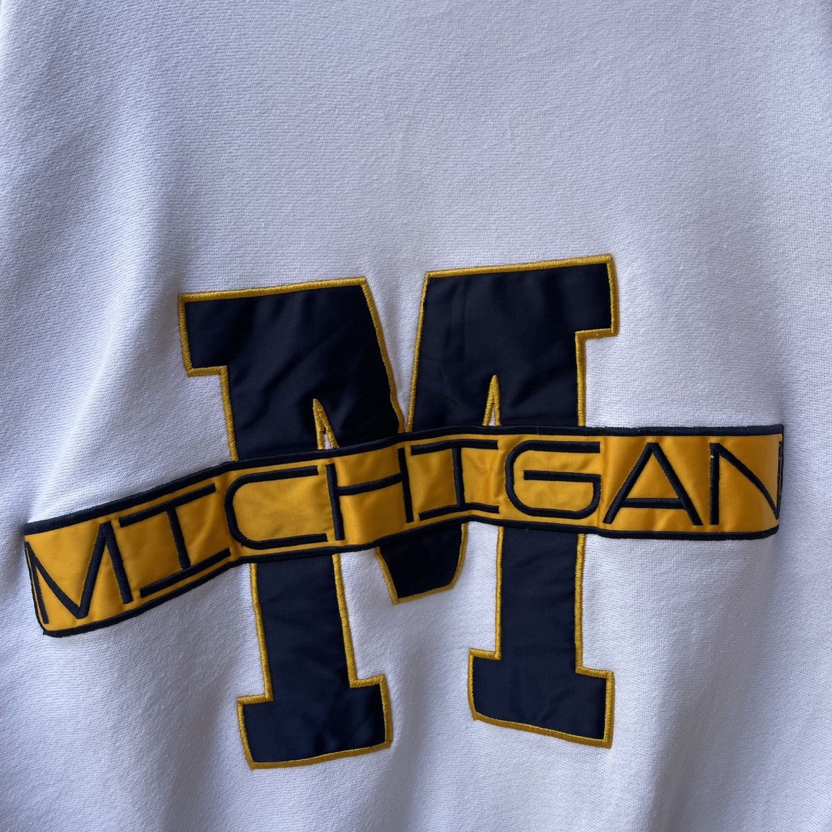 Vintage 🔥Vintage 80s Michigan Embroidered Spellout Jumper Sweatshirt Size US M / EU 48-50 / 2 - 5 Thumbnail