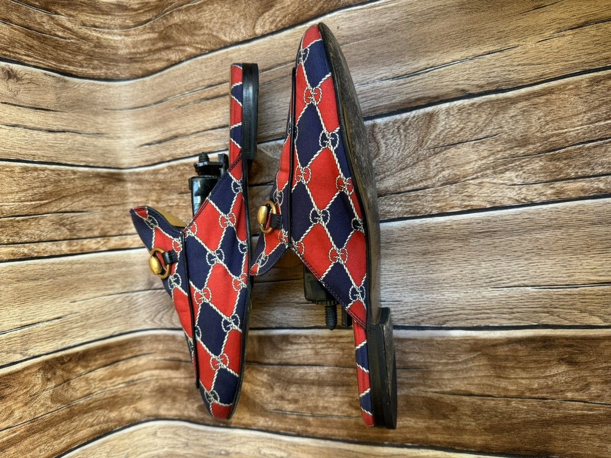 Gucci Rhombus Royal princetown mules Size US 8.5 / EU 41-42 - 7 Thumbnail