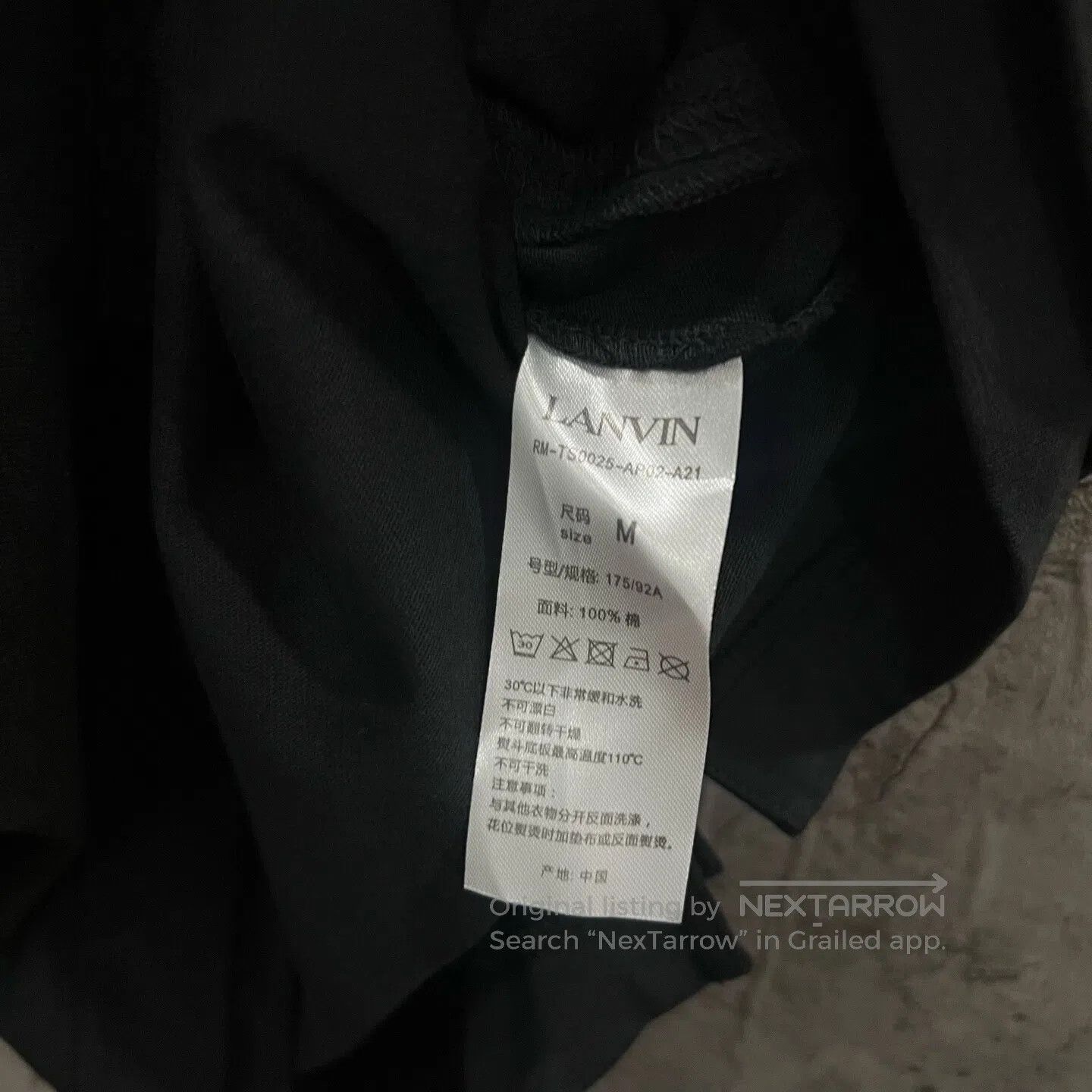 Lanvin LANVIN Black Blue Rose Short Sleeve| Size US M / EU 48-50 / 2 - 4 Thumbnail