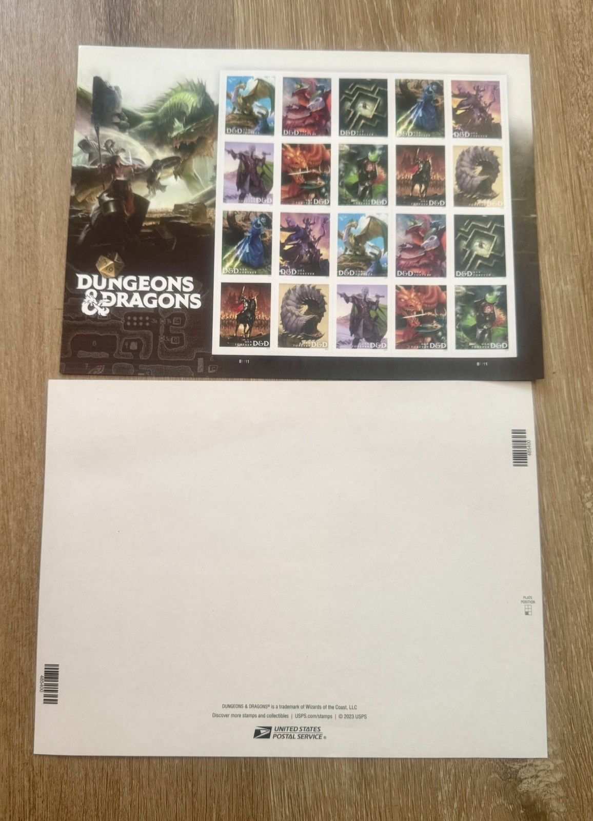 Brain Dead Dungeons & Dragons 2x Collectors Sheets of Stamps (2023) Size ONE SIZE - 15 Thumbnail