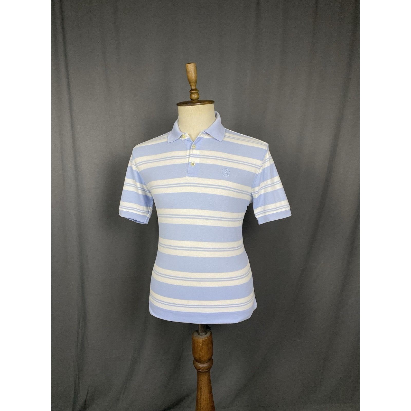 Bogner MINT! Bogner Men's White Blue Striped Polo T-Shirt Size 50 Size US M / EU 48-50 / 2 - 5 Thumbnail