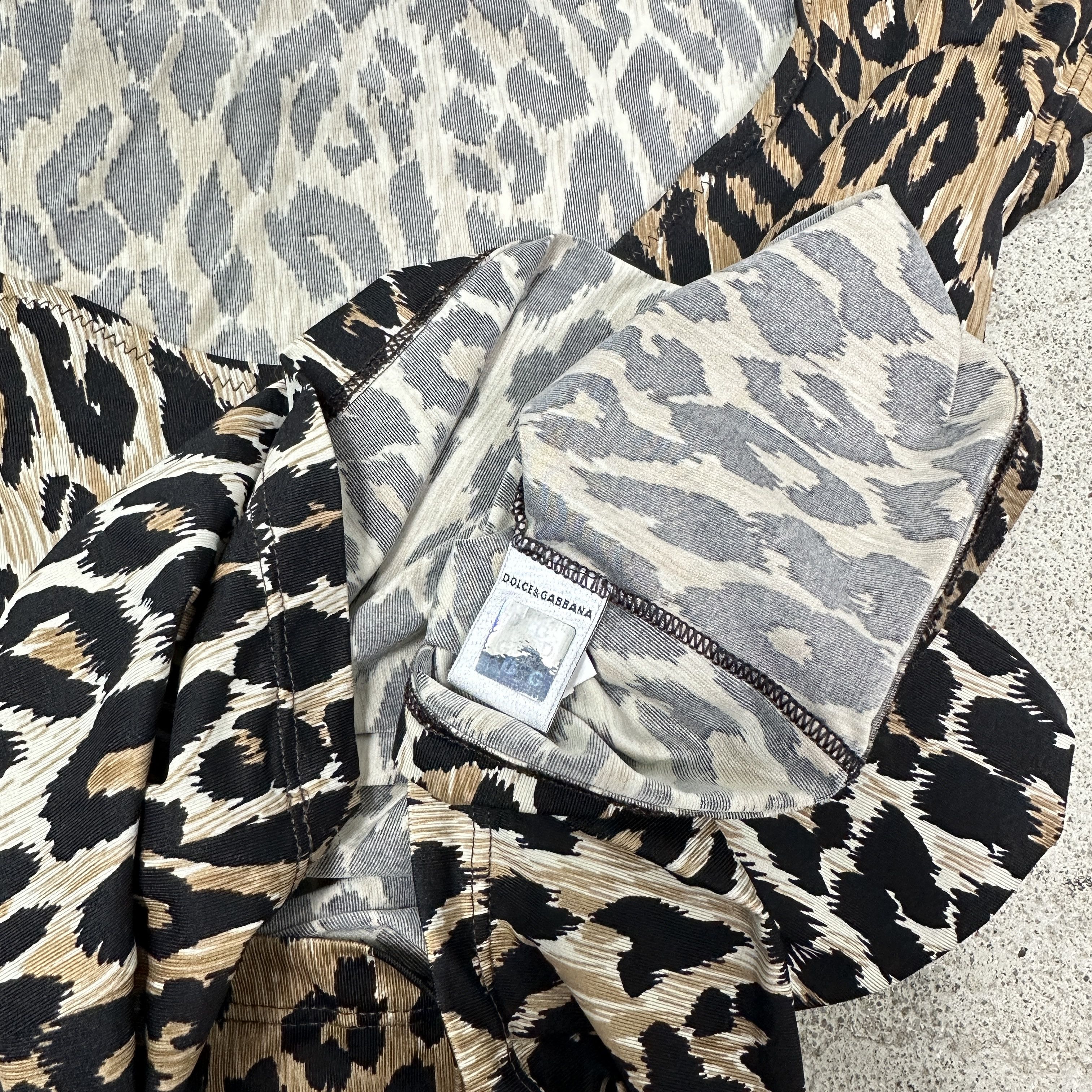 Dolce & Gabbana Vintage Cheetah Fullrpint Dolce & Gabbana Top 00s Size L / US 10 / IT 46 - 4 Thumbnail