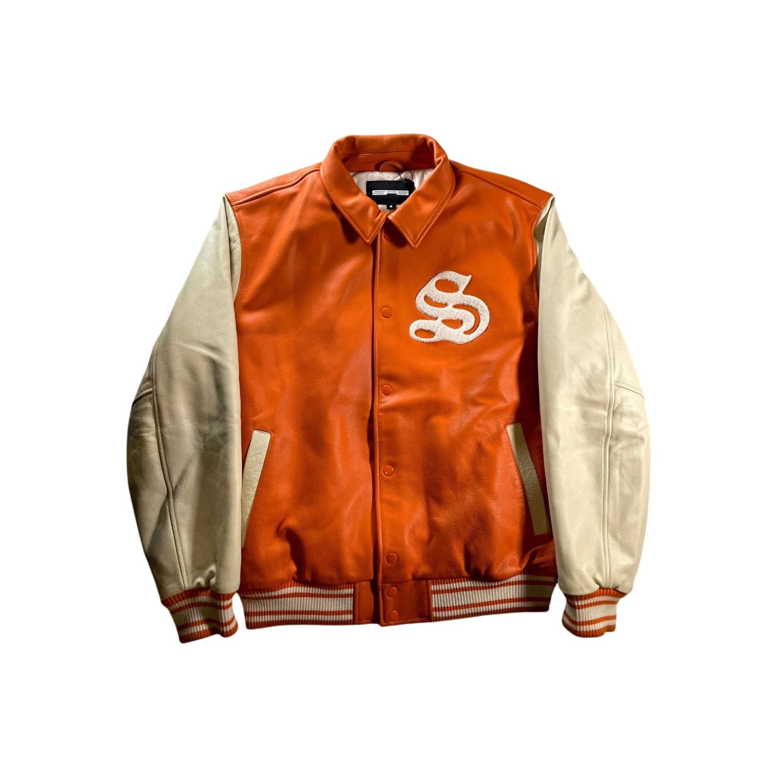 Sp5der Sp5der "Varsity" Orange & Cream Jacket Size US M / EU 48-50 / 2 - 1 Thumbnail
