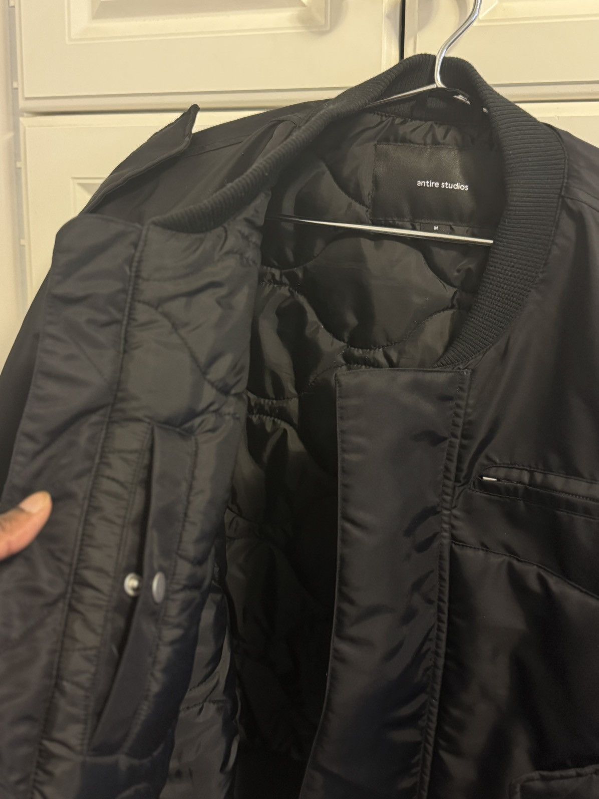 Entire Studios Entire Studios A-2 Bomber Jacket in Black Size US M / EU 48-50 / 2 - 5 Thumbnail