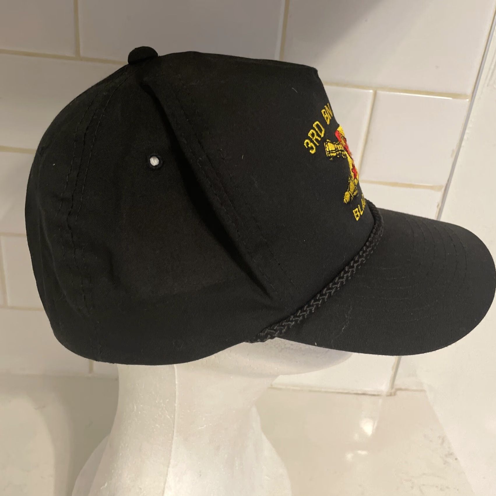 Vintage YoungAn Military 3rd BN 11th FA Black Lion Embroidered Adjustable Hat Cap VtG Men Women Baseball Cap Size ONE SIZE - 3 Thumbnail