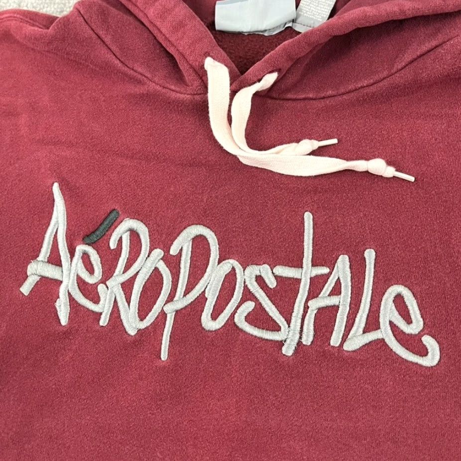 Aeropostale VINTAGE AEROPOSTALE Hoodie Men XL Red Graffiti Script Spell Out Retro Y2K Size US XL / EU 56 / 4 - 2 Thumbnail