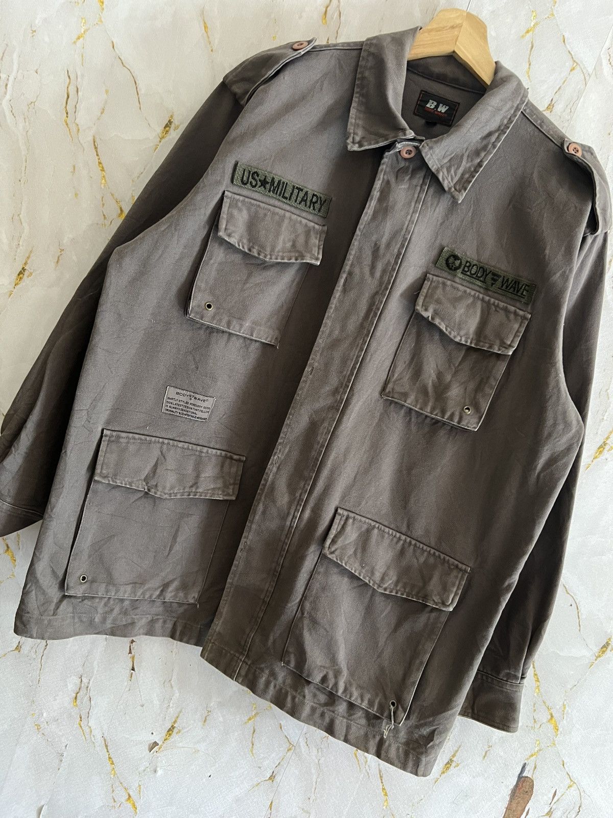 Japanese Brand Body Wave Jacket – Vintage 90s Streetwear Archive Size US L / EU 52-54 / 3 - 7 Thumbnail