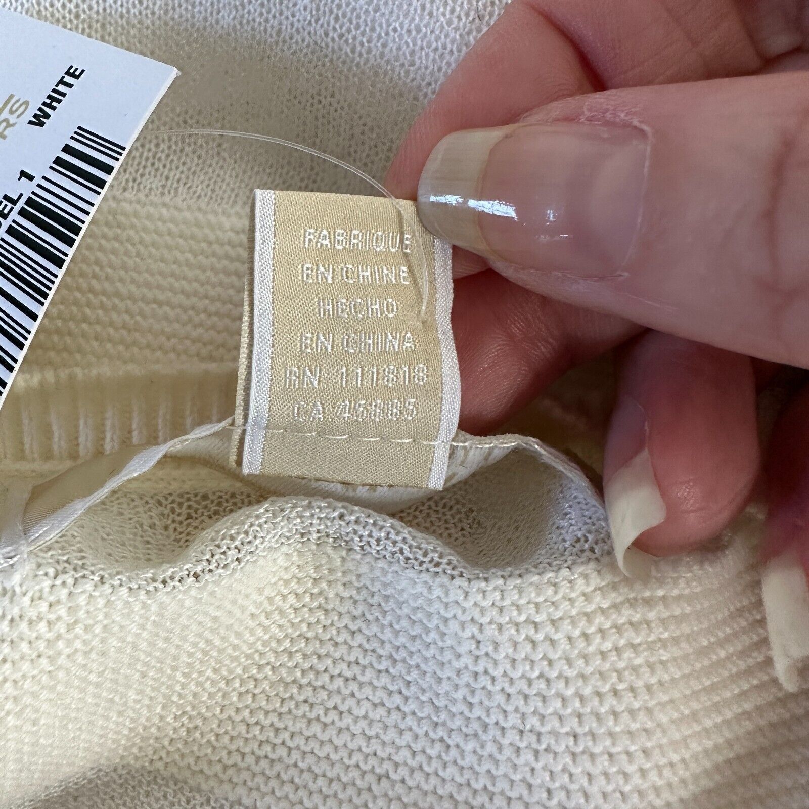 Michael Kors NWT Michael Kors Cream Sheer Stripes Scoop Neck Tank Top SM Size S / US 4 / IT 40 - 8 Thumbnail