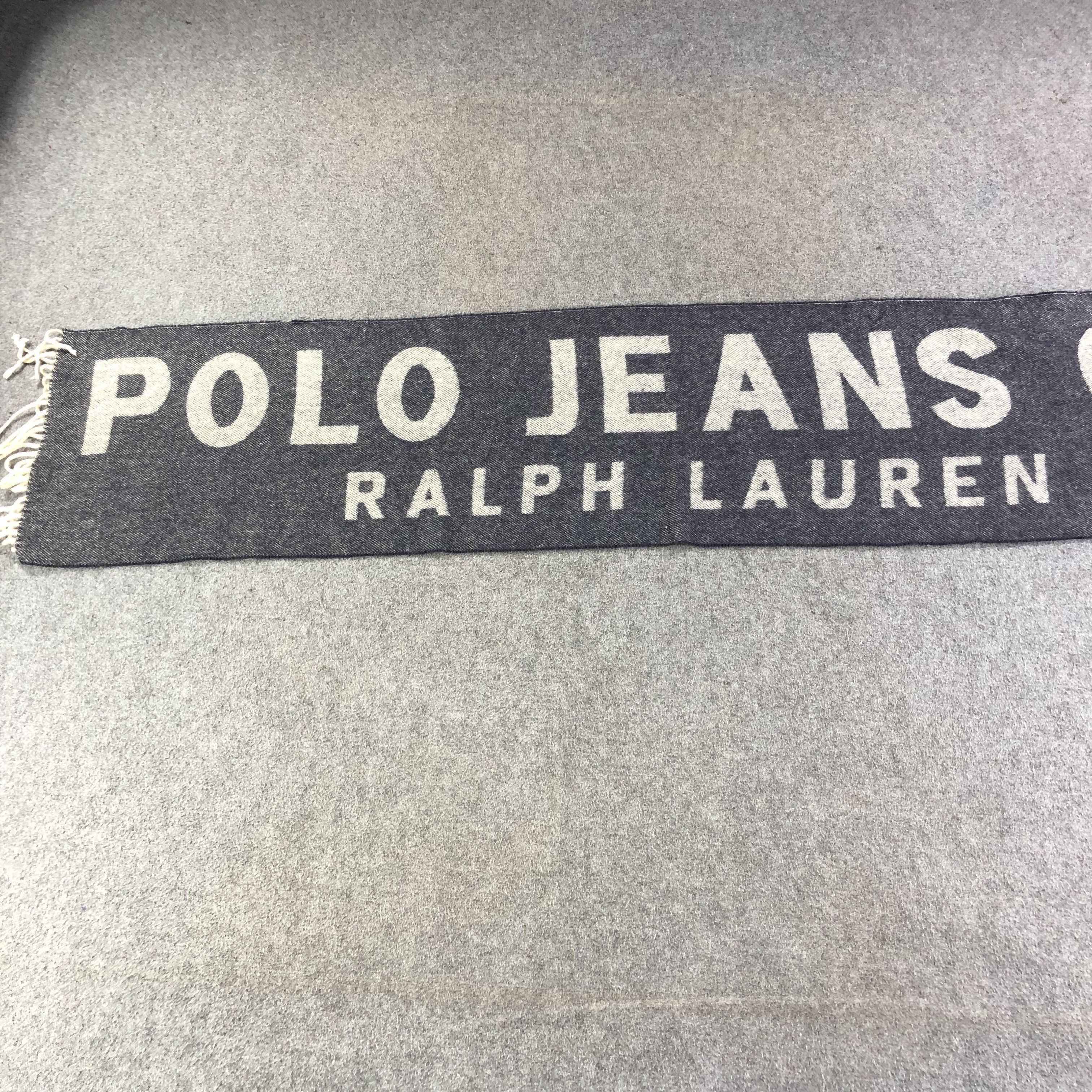 Polo Ralph Lauren Polo Ralph Lauren Jeans Big Logo Wool Scarf Muffler V1329 Size ONE SIZE - 2 Thumbnail